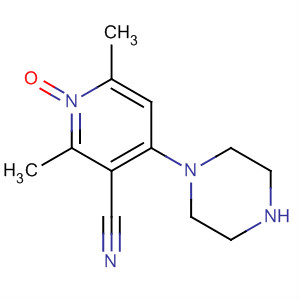 106101-30-8  3-Pyridinecarbonitrile, 2,6-dimethyl-4-(1-piperazinyl)-, 1-oxide