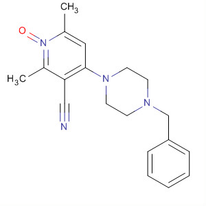 106101-61-5  3-Pyridinecarbonitrile, 2,6-dimethyl-4-[4-(phenylmethyl)-1-piperazinyl]-,1-oxide