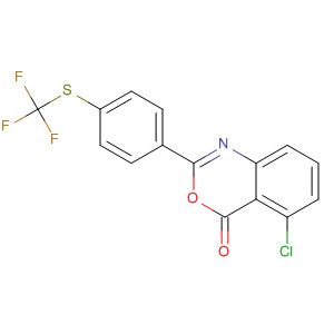 106106-55-2  4H-3,1-Benzoxazin-4-one, 5-chloro-2-[4-[(trifluoromethyl)thio]phenyl]-
