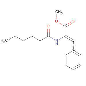 106109-95-9  2-Propenoic acid, 2-[(1-oxohexyl)amino]-3-phenyl-, methyl ester