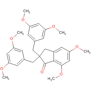 106116-46-5  1H-Inden-1-one,2,2-bis[(3,5-dimethoxyphenyl)methyl]-2,3-dihydro-5,7-dimethoxy-