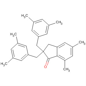 106116-50-1  1H-Inden-1-one,2,2-bis[(3,5-dimethylphenyl)methyl]-2,3-dihydro-5,7-dimethyl-