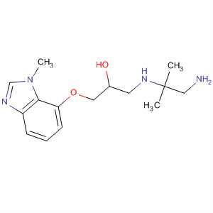 106126-59-4  2-Propanol,1-[(2-amino-1,1-dimethylethyl)amino]-3-[(1-methyl-1H-benzimidazol-7-yl)oxy]-