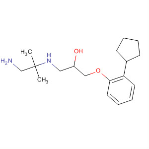 106126-60-7  2-Propanol,1-[(2-amino-1,1-dimethylethyl)amino]-3-(2-cyclopentylphenoxy)-