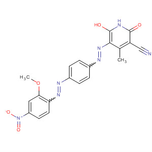 106132-51-8  3-Pyridinecarbonitrile,1,2-dihydro-6-hydroxy-5-[[4-[(2-methoxy-4-nitrophenyl)azo]phenyl]azo]-4-methyl-2-oxo-