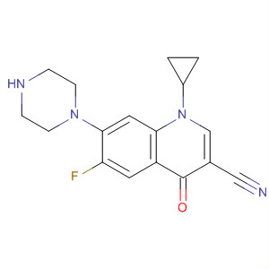 106134-83-2  3-Quinolinecarbonitrile,1-cyclopropyl-6-fluoro-1,4-dihydro-4-oxo-7-(1-piperazinyl)-