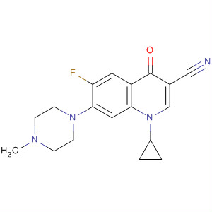 106134-84-3  3-Quinolinecarbonitrile,1-cyclopropyl-6-fluoro-1,4-dihydro-7-(4-methyl-1-piperazinyl)-4-oxo-