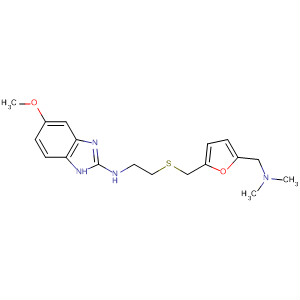 106135-22-2  1H-Benzimidazol-2-amine,N-[2-[[[5-[(dimethylamino)methyl]-2-furanyl]methyl]thio]ethyl]-5-methoxy-