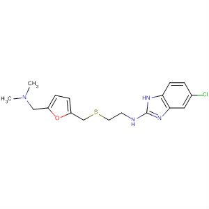 106135-23-3  1H-Benzimidazol-2-amine,5-chloro-N-[2-[[[5-[(dimethylamino)methyl]-2-furanyl]methyl]thio]ethyl]-
