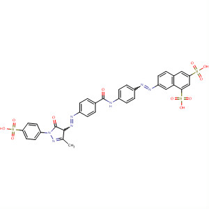 106182-66-5  1,3-Naphthalenedisulfonic acid,7-[[4-[[4-[[4,5-dihydro-3-methyl-5-oxo-1-(4-sulfophenyl)-1H-pyrazol-4-yl]azo]benzoyl]amino]phenyl]azo]-
