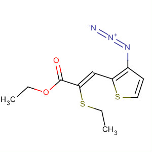 106183-73-7  2-Propenoic acid, 3-(3-azido-2-thienyl)-2-(ethylthio)-, ethyl ester, (Z)-