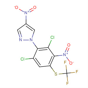 106204-52-8  1H-Pyrazole,1-[2,6-dichloro-3-nitro-4-[(trifluoromethyl)thio]phenyl]-4-nitro-