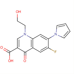 106221-27-6  3-Quinolinecarboxylic acid,6-fluoro-1,4-dihydro-1-(2-hydroxyethyl)-4-oxo-7-(1H-pyrrol-1-yl)-