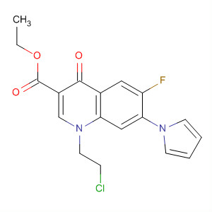 106221-28-7  3-Quinolinecarboxylic acid,1-(2-chloroethyl)-6-fluoro-1,4-dihydro-4-oxo-7-(1H-pyrrol-1-yl)-, ethylester