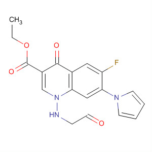 106221-38-9  3-Quinolinecarboxylic acid,6-fluoro-1-(formylmethylamino)-1,4-dihydro-4-oxo-7-(1H-pyrrol-1-yl)-,ethyl ester