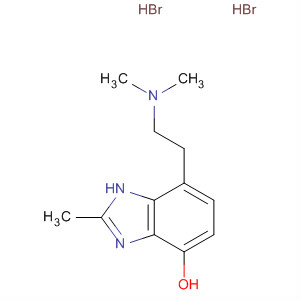 106222-17-7  1H-Benzimidazol-4-ol, 7-[2-(dimethylamino)ethyl]-2-methyl-,dihydrobromide