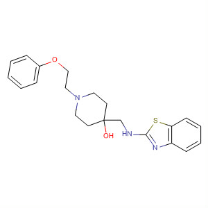 106243-96-3  4-Piperidinol, 4-[(2-benzothiazolylamino)methyl]-1-(2-phenoxyethyl)-