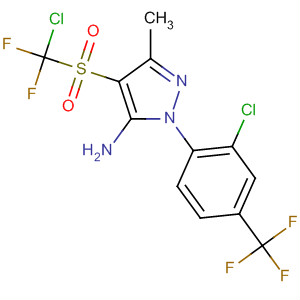 106257-94-7  1H-Pyrazol-5-amine,4-[(chlorodifluoromethyl)sulfonyl]-1-[2-chloro-4-(trifluoromethyl)phenyl]-3-methyl-