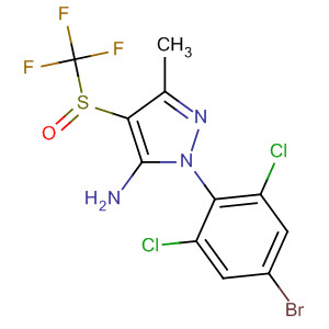 106258-01-9  1H-Pyrazol-5-amine,1-(4-bromo-2,6-dichlorophenyl)-3-methyl-4-[(trifluoromethyl)sulfinyl]-