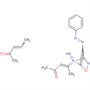 105592-90-3  3-Penten-2-one, 4,4'-[[4-(phenylazo)-3,5-isoxazolediyl]diimino]bis-