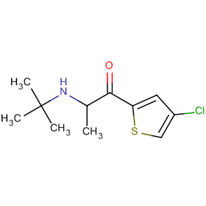 105602-88-8  1-Propanone, 1-(4-chloro-2-thienyl)-2-[(1,1-dimethylethyl)amino]-