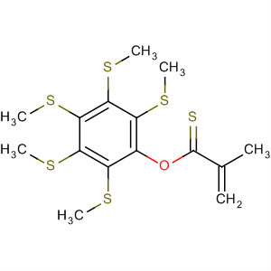 105613-02-3  2-Propenethioic acid, 2-methyl-, S-[pentakis(methylthio)phenyl] ester