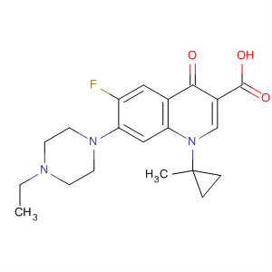 105614-32-2  3-Quinolinecarboxylic acid,7-(4-ethyl-1-piperazinyl)-6-fluoro-1,4-dihydro-1-(1-methylcyclopropyl)-4-oxo-