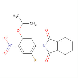 105624-67-7  1H-Isoindole-1,3(2H)-dione,2-[2-fluoro-5-(1-methylethoxy)-4-nitrophenyl]-4,5,6,7-tetrahydro-