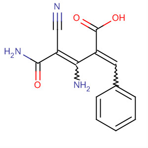 105626-29-7  3-Pentenoic acid, 3,5-diamino-4-cyano-5-oxo-2-(phenylmethylene)- 105626-29-7  3-Pentenoic acid, 3,5-diamino-4-cyano-5-oxo-2-(phenylmethylene)-