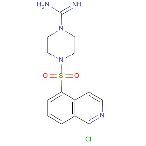105628-24-8  1-Piperazinecarboximidamide, 4-[(1-chloro-5-isoquinolinyl)sulfonyl]-