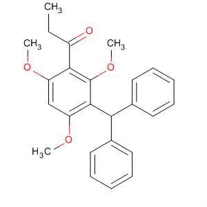 105630-23-7  1-Propanone, 1-[3-(diphenylmethyl)-2,4,6-trimethoxyphenyl]-