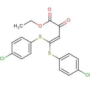 105633-49-6  3-Butenoic acid, 4,4-bis[(4-chlorophenyl)thio]-2-oxo-, ethyl ester