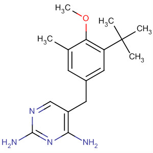 105639-87-0  2,4-Pyrimidinediamine,5-[[3-(1,1-dimethylethyl)-4-methoxy-5-methylphenyl]methyl]-