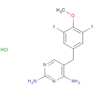 105639-90-5  2,4-Pyrimidinediamine, 5-[(3,5-diiodo-4-methoxyphenyl)methyl]-,monohydrochloride