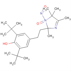 105654-16-8  Phenol,4-[2-(2,5-dihydro-2,4,5,5-tetramethyl-1-nitroso-1H-imidazol-2-yl)ethyl]-2,6-bis(1,1-dimethylethyl)-, N-oxide