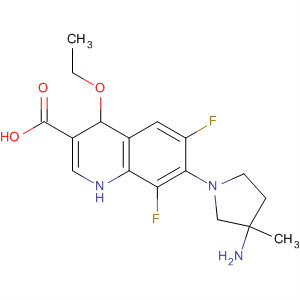 105675-05-6  3-Quinolinecarboxylic acid,7-(3-amino-3-methyl-1-pyrrolidinyl)-1-ethyl-6,8-difluoro-1,4-dihydro-4-oxo-