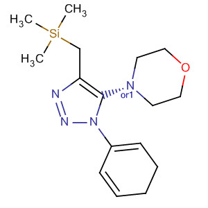 105686-51-9  Morpholine,4-[4,5-dihydro-1-phenyl-4-[(trimethylsilyl)methyl]-1H-1,2,3-triazol-5-yl]-,cis-