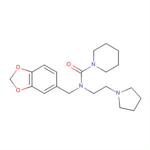 105699-14-7  1-Piperidinecarboxamide,N-(1,3-benzodioxol-5-ylmethyl)-N-[2-(1-pyrrolidinyl)ethyl]-