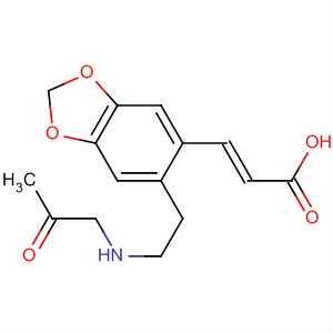 105701-13-1  2-Propenoic acid,3-[6-[2-(acetylmethylamino)ethyl]-1,3-benzodioxol-5-yl]-, (E)-