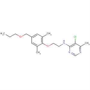 105707-53-7  4-Pyrimidinamine,5-chloro-N-[2-[2,6-dimethyl-4-(propoxymethyl)phenoxy]ethyl]-6-methyl-