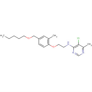 105707-55-9  4-Pyrimidinamine,5-chloro-6-methyl-N-[2-[2-methyl-4-[(pentyloxy)methyl]phenoxy]ethyl]-