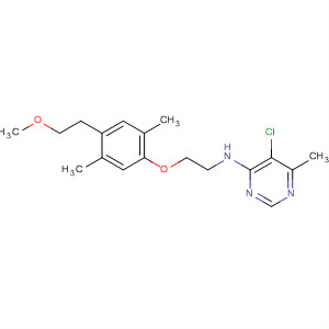 105707-57-1  4-Pyrimidinamine,5-chloro-N-[2-[4-(2-methoxyethyl)-2,5-dimethylphenoxy]ethyl]-6-methyl-