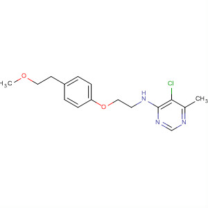 105707-58-2  4-Pyrimidinamine,5-chloro-N-[2-[4-(2-methoxyethyl)phenoxy]ethyl]-6-methyl-