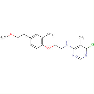 105707-59-3  4-Pyrimidinamine,6-chloro-N-[2-[4-(2-methoxyethyl)-2-methylphenoxy]ethyl]-5-methyl-