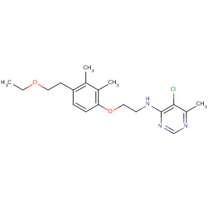 105707-64-0  4-Pyrimidinamine,5-chloro-N-[2-[4-(2-ethoxyethyl)-2,3-dimethylphenoxy]ethyl]-6-methyl-
