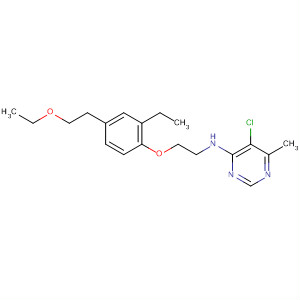 105707-68-4  4-Pyrimidinamine,5-chloro-N-[2-[4-(2-ethoxyethyl)-2-ethylphenoxy]ethyl]-6-methyl-