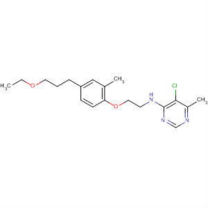 105707-81-1  4-Pyrimidinamine,5-chloro-N-[2-[4-(3-ethoxypropyl)-2-methylphenoxy]ethyl]-6-methyl-