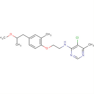 105707-82-2  4-Pyrimidinamine,5-chloro-N-[2-[4-(2-methoxypropyl)-2-methylphenoxy]ethyl]-6-methyl-