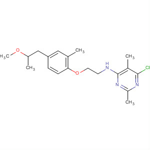 105707-83-3  4-Pyrimidinamine,6-chloro-N-[2-[4-(2-methoxypropyl)-2-methylphenoxy]ethyl]-2,5-dimethyl-