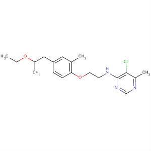 105707-84-4  4-Pyrimidinamine,5-chloro-N-[2-[4-(2-ethoxypropyl)-2-methylphenoxy]ethyl]-6-methyl-